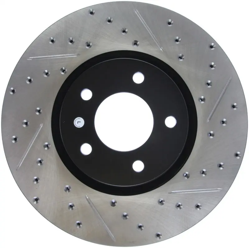 StopTech Slotted Drilled Left Front Brake Rotor 2007-2009 Mazda3