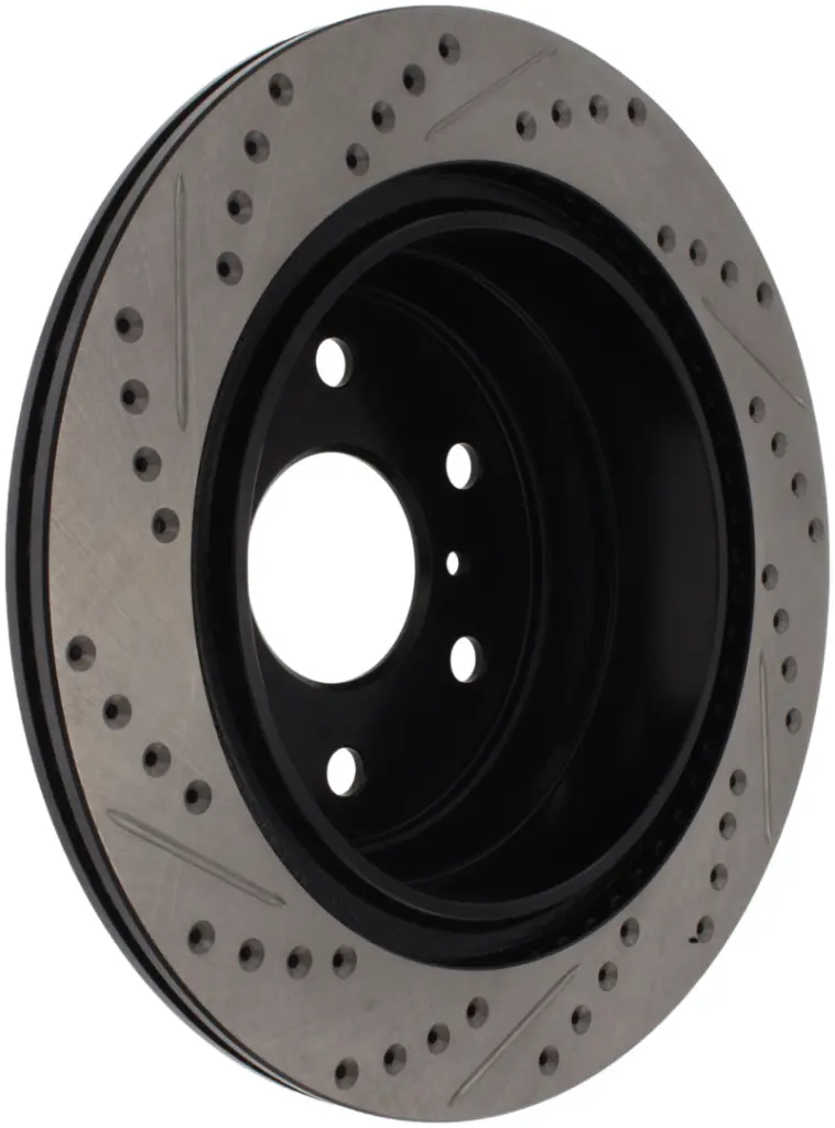 StopTech Slotted Drilled Rear Left Rotor 07-10 GMC Sierra 07-09 Yukon Rear Drum