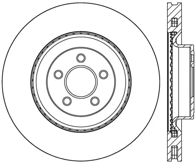 StopTech Slotted Left Front Brake Rotor 2015 Ford Mustang GT Brembo Brakes