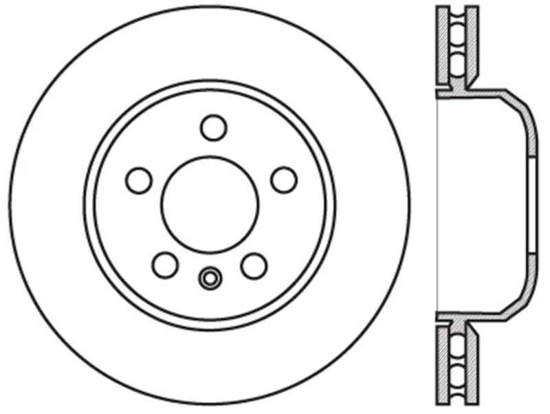 StopTech Sport Slotted 11-16 BMW 535i Rear Right Brake Rotor