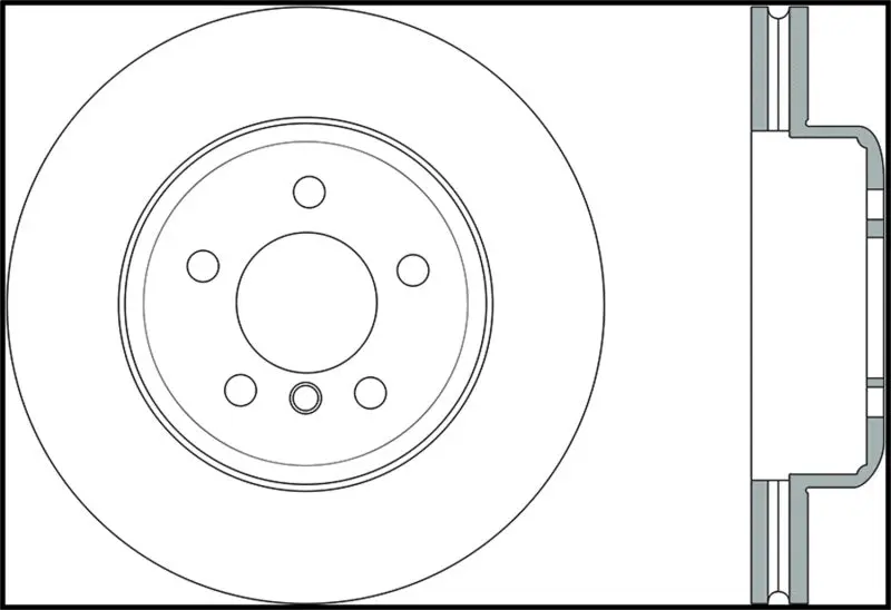 StopTech Sport Slotted 12-16 BMW 640i Front Left Brake Rotor
