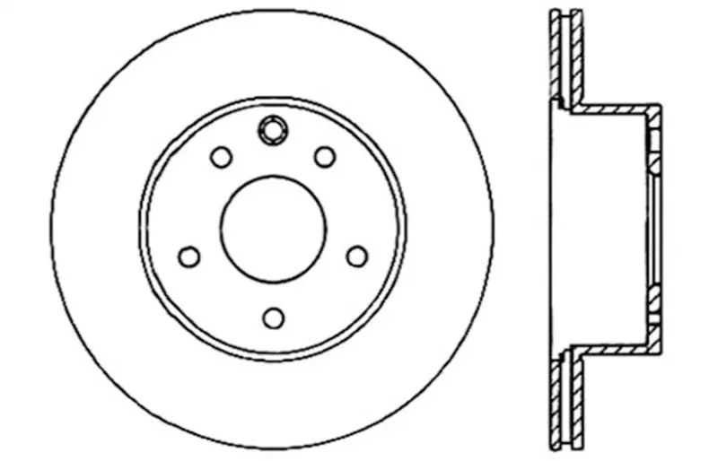 StopTech SportStop Slotted Drilled Rear Left Rotor 06-07 Nissan 350Z 05-07 Infiniti G35 06-07 G35X