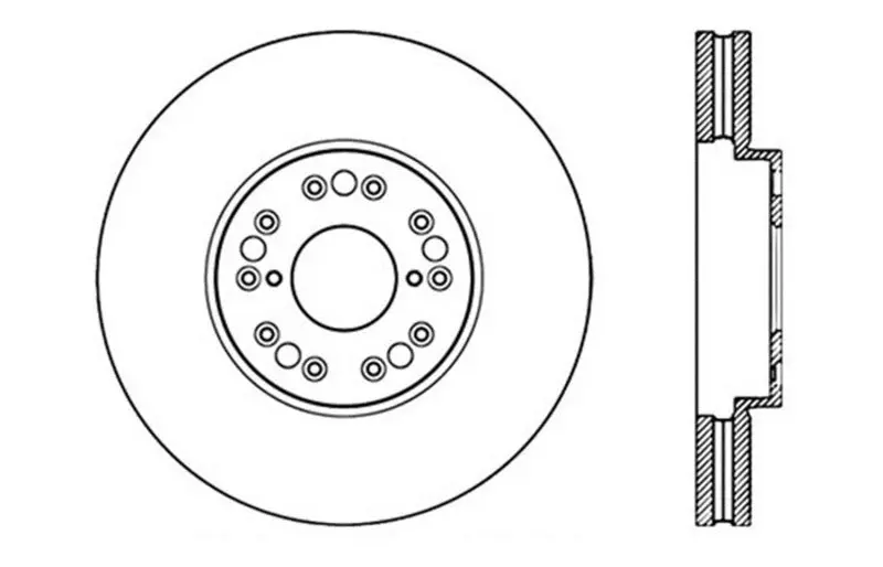 StopTech SportStop Slotted Drilled Rotor 93-05 Lexus GS300 GS350 GS400 GS430 GS450H 00-05 IS300 93-94 LS400 LS430