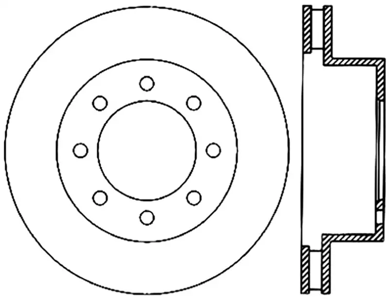StopTech Power Slot Front Right Slotted CRYO Rotor 06-08 Dodge Ram 1500 03-08 Ram 2500/3500