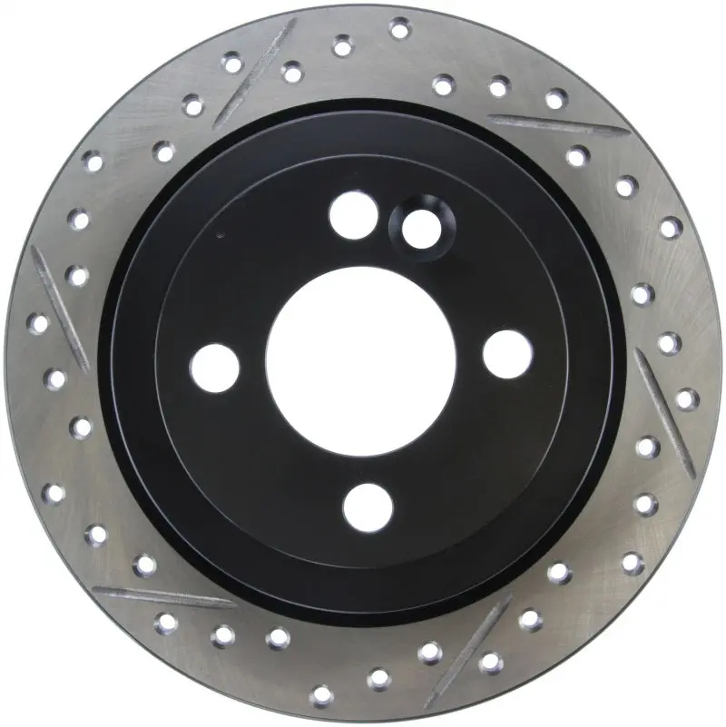 StopTech Slotted & Drilled Right Rear Brake Rotor 07-09 Mini Cooper/Cooper S