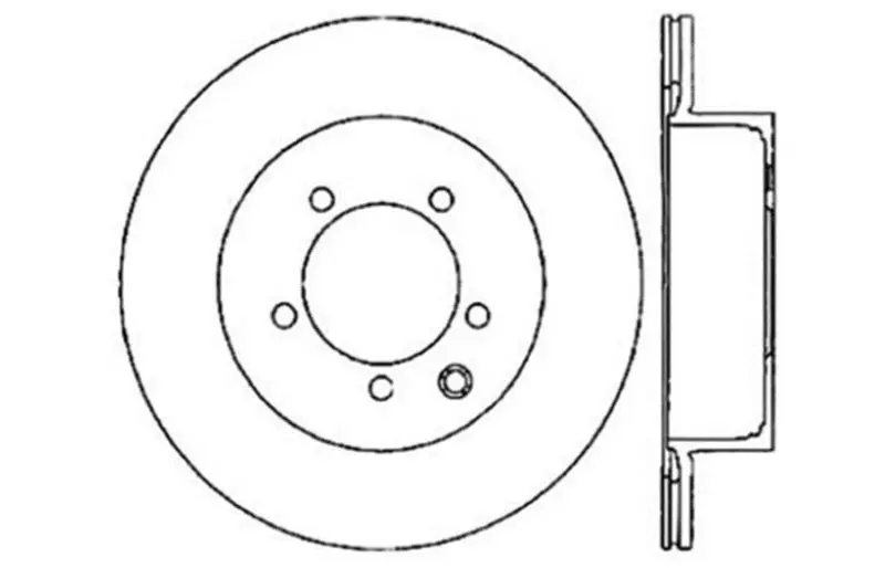StopTech SportStop Slotted & Drilled Rear Left Rotor 03-05 350Z 03-04 G35 and 03-05 G35X