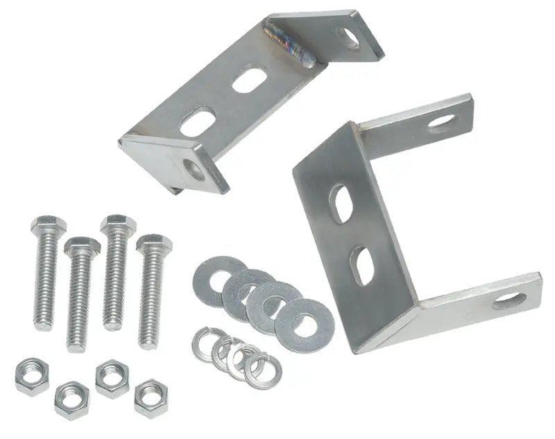 Kentrol 45-86 Jeep CJ Rear Bumper Brackets Pair Polished Silver