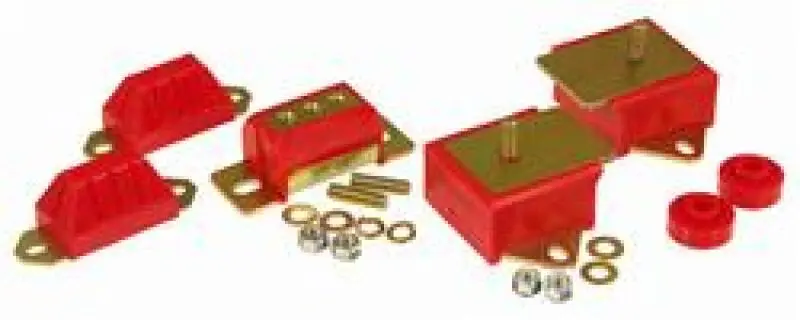 Prothane 76-86 Jeep CJ5 CJ7 CJ8 Drivetrain Kit Red Polyurethane Bushings