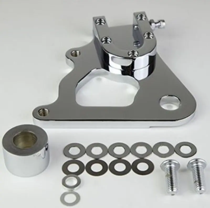 Wilwood Caliper Mounting Kit Chrome Bracket GP310 1984-99 Dyna Motorcycles