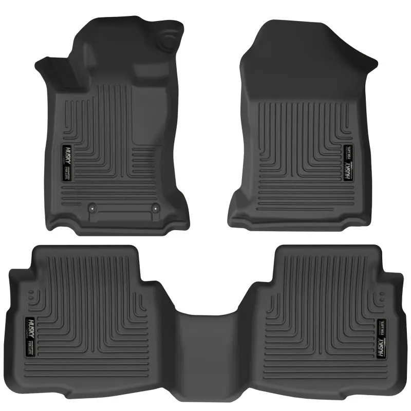 Husky Liners Weatherbeater Front and 2nd Seat Floor Liners 2020 Subaru Legacy Outback Black