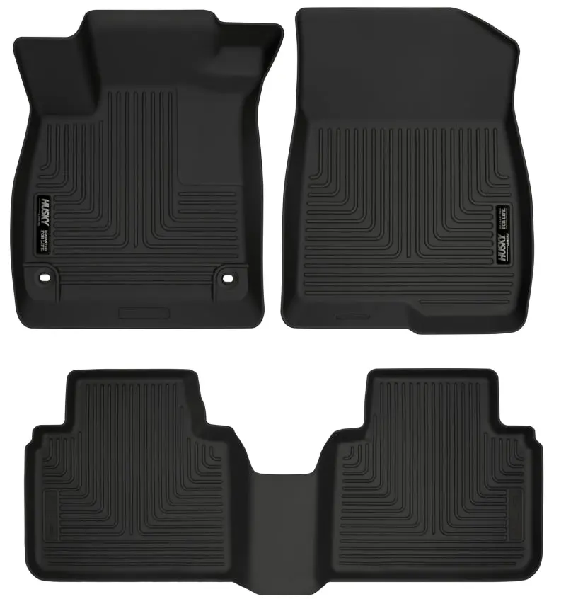 Husky Liners Weatherbeater Front and 2nd Seat Floor Liners 2018 Honda Accord Black