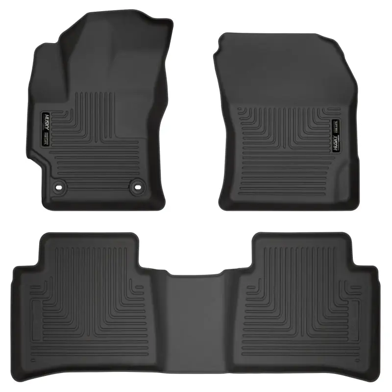 Husky Liners Weatherbeater Front and 2nd Seat Floor Liners 2020 Toyota Corolla Black