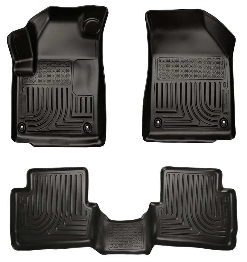 Husky Liners WeatherBeater Black Front and 2nd Seat Floor Liners 2013 Dodge Dart