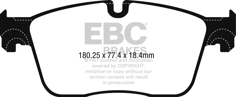 EBC 2017+ Jaguar F-Pace Ultimax2 Front Brake Pads 13.8in Rotors