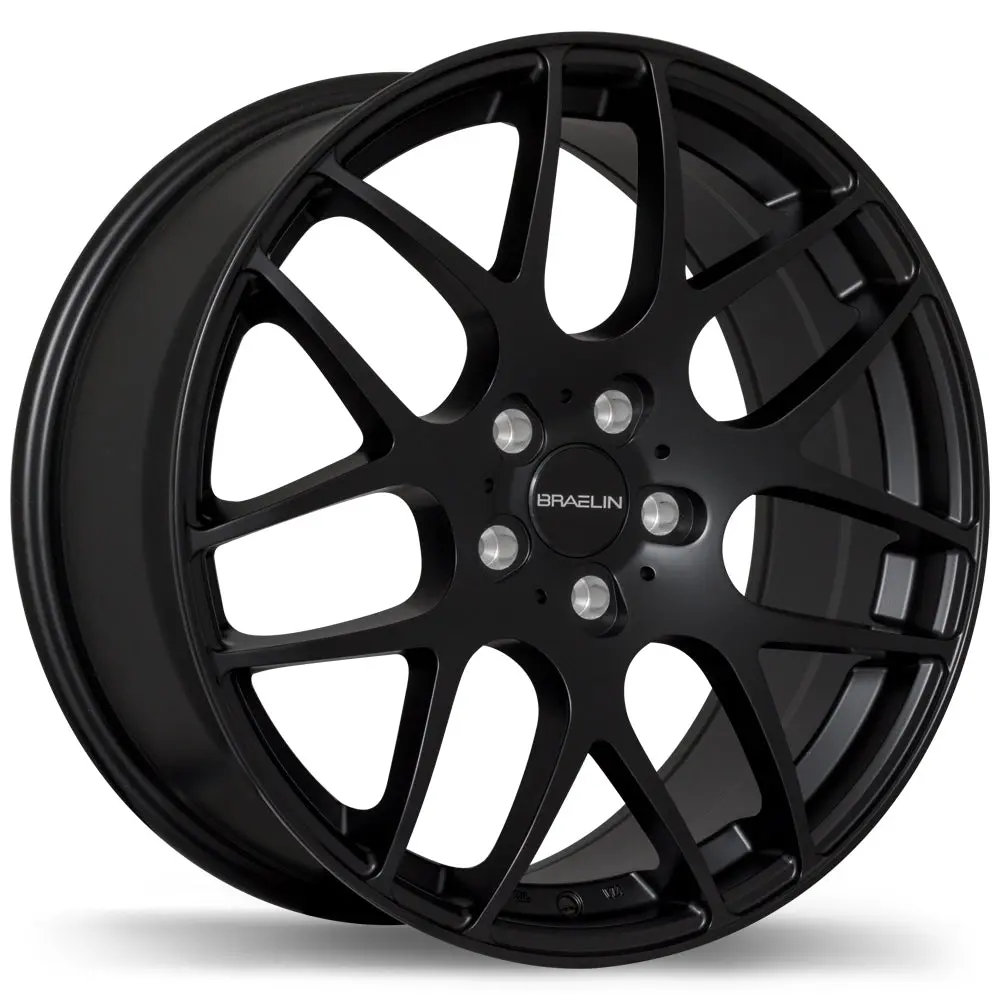 BR06 19x8.5 5x114.3mm +45 Offset 64.1mm Hub MBK SAT Alloy Wheel Braelin