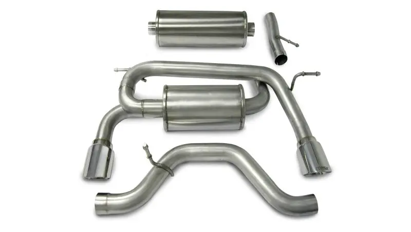 Corsa 2006-2008 Hummer H3 3.5L Polished Sport Cat-Back Exhaust System CORSA Performance