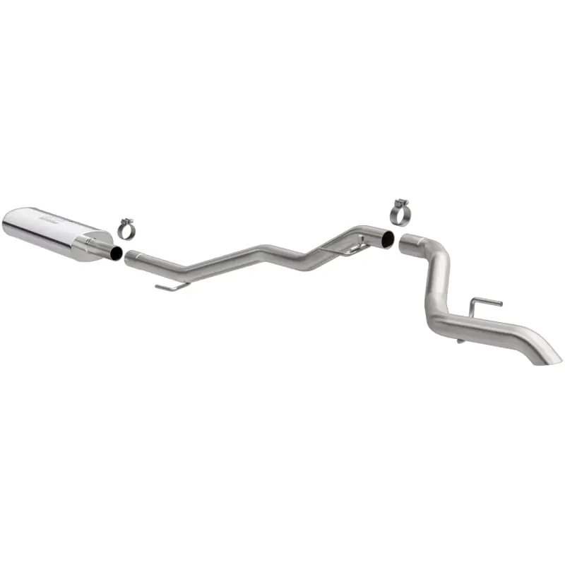 MagnaFlow Rock Crawler Series Single Rear Exit Stainless Steel Cat-Back Exhaust 2020 Jeep Gladiator 2.5in