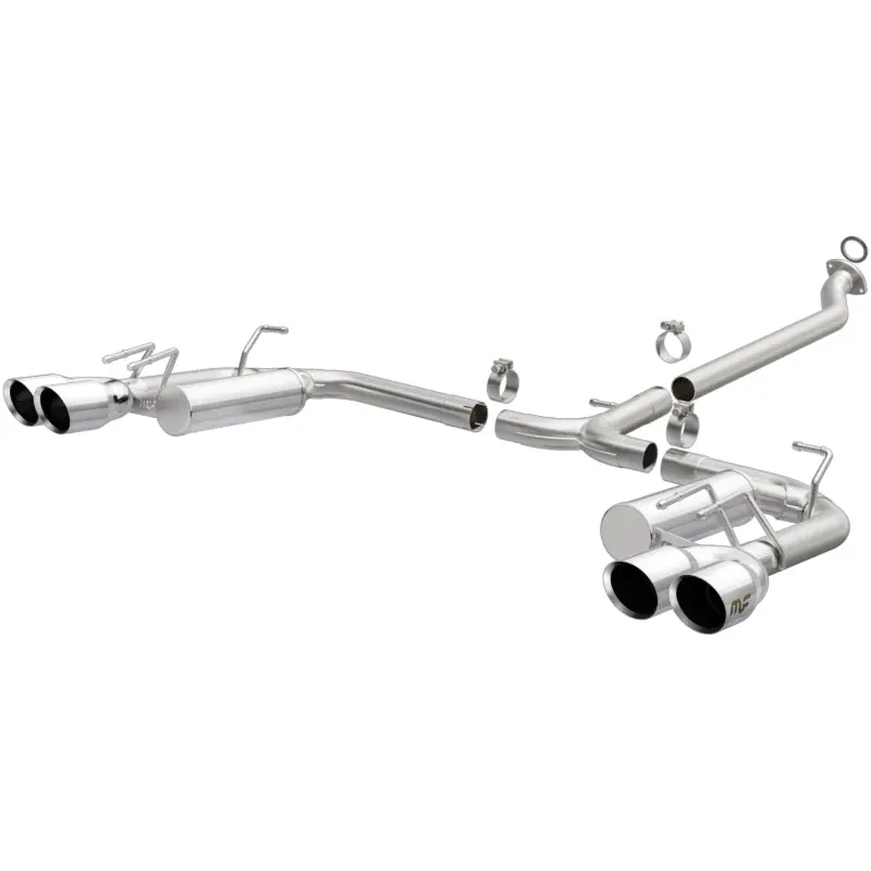 MagnaFlow Street Series Cat-Back Exhaust 4in Polished Quad Tips 2018-2019 Toyota Camry XSE 2.5L FWD