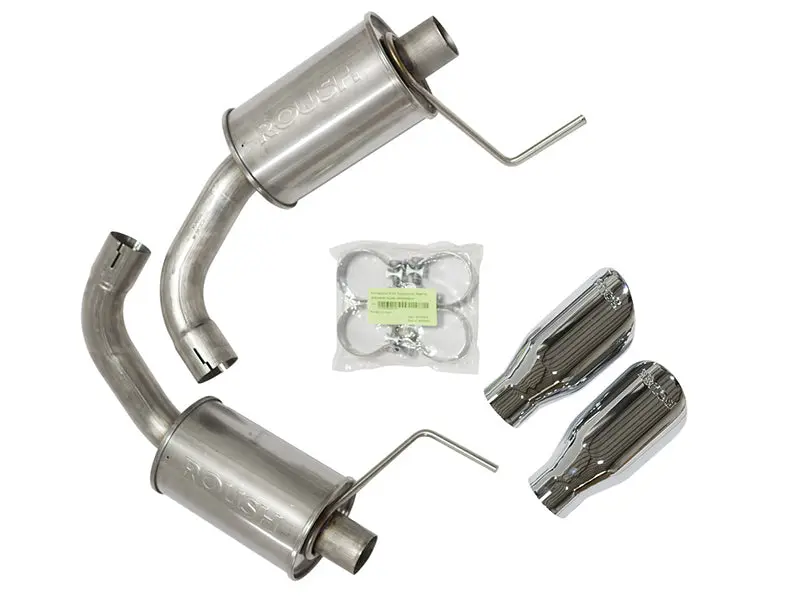 Roush 2015-2017 & 2024 Ford Mustang 5.0L V8 Exhaust Kit Round Tips 304 Stainless Steel
