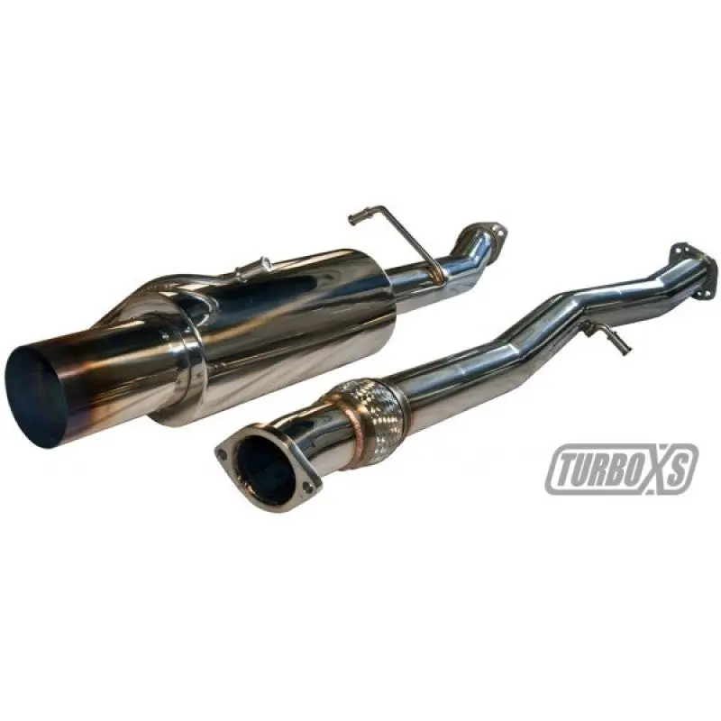 Turbo XS 02-07 WRX STi Catback Exhaust Blued Tips