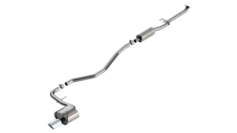 Borla S-Type Cat Back Exhaust 4in Bright Chrome Tips 2022-2024 Honda Civic Sport