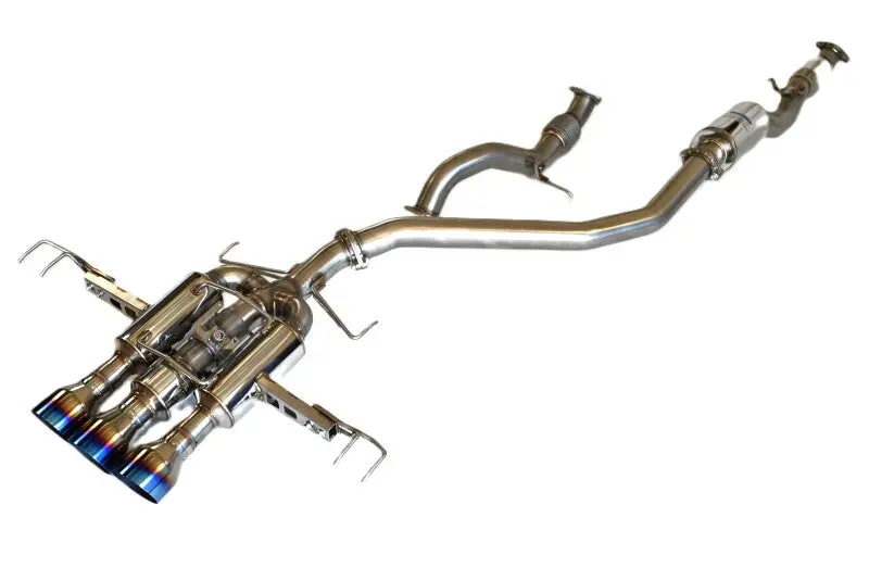 Invidia 22+ Honda Civic Type-R FL5 R400 Single Layer TI Tip Full Cat-Back Exhaust System Non-Polish Pipe