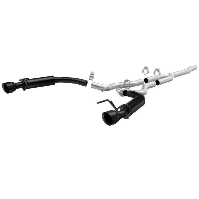 MagnaFlow Cat-Back Exhaust System 15-16 Ford Mustang 2.3L L4 Competition SS 3in Dual Split Rear 4.5in Black Tips