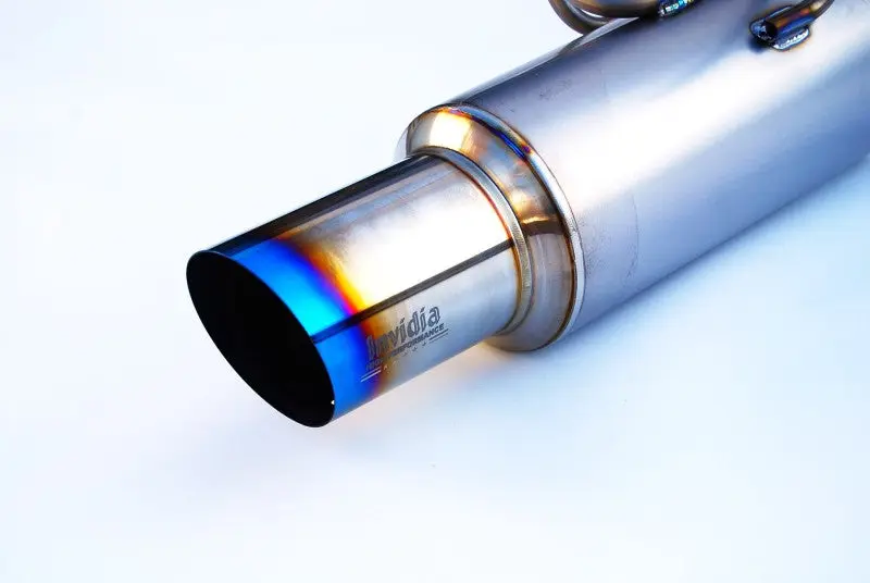 Invidia 08-14 WRX STi 4 Door 80mm Single Outlet Full Titanium Cat Back Exhaust System
