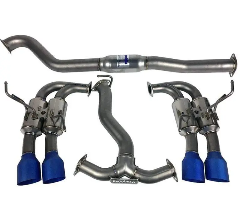 Invidia 11-14 WRX STi Gemini 80mm Full Titanium 101mm Quad Tip Cat Back Exhaust System