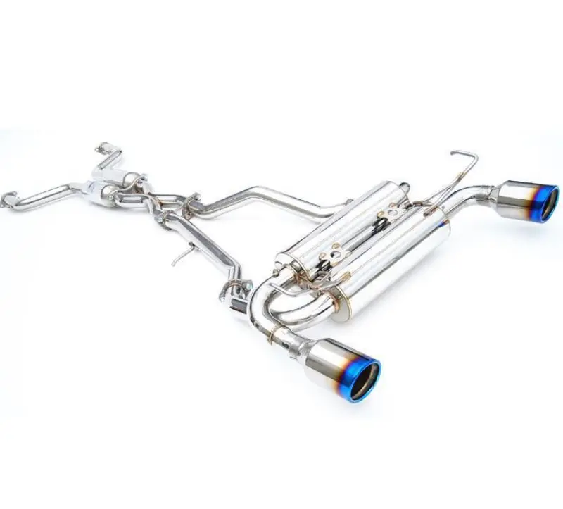 Invidia 2017+ Infiniti Q60 3.0 TT Gemini Rolled Titanium Tip Cat-back Exhaust