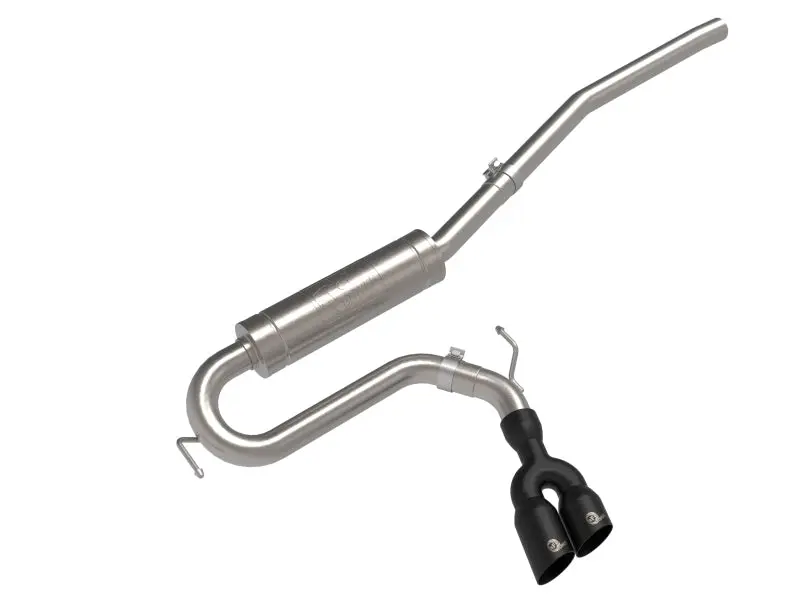 aFe Rebel Series 2.5in 409 SS Cat-Back Exhaust Black Tip 2022 Ford Maverick
