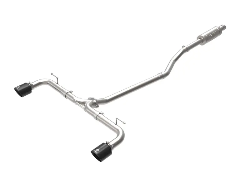 aFe Takeda 2.5 Inch 304 Stainless Steel Cat-Back Exhaust Black Tips 2014-2018 Mazda 3 2.0L 2.5L