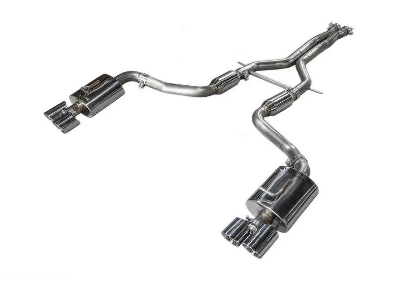 AWE Tuning Panamera 2 4 Track Edition Exhaust 2014+ Chrome Silver Tips