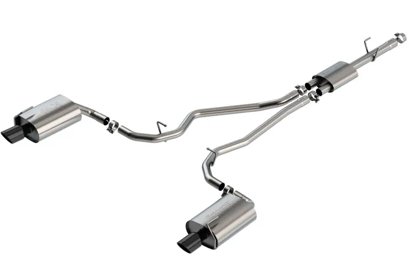 Borla 2020 Ford Explorer Limited Ecoboost 2.3L 2.25in S-type Exhaust Black Chrome Tips