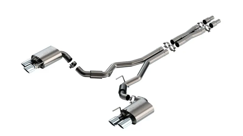 Borla 2024 Ford Mustang GT 5.0L V8 S-Type Cat-Back Exhaust System Active Exhaust