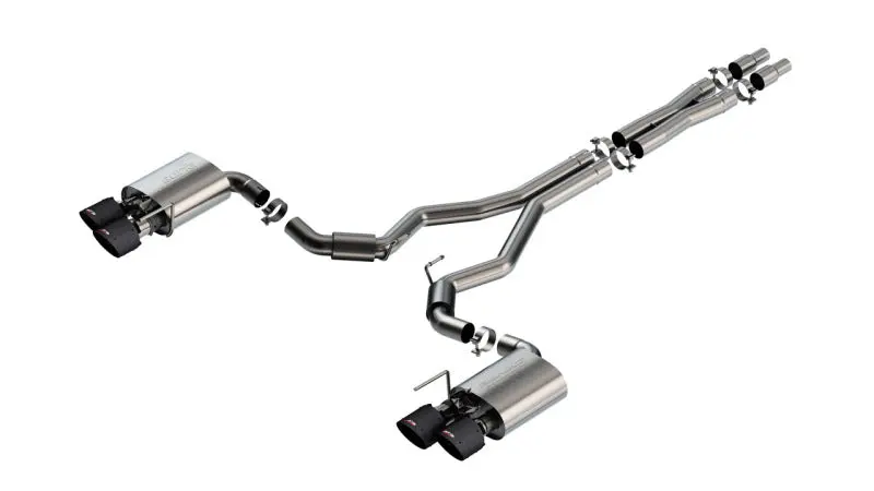 Borla 2024 Ford Mustang Dark Horse 5.0L V8 S-Type Cat-Back Exhaust System Active Exhaust CF Tips