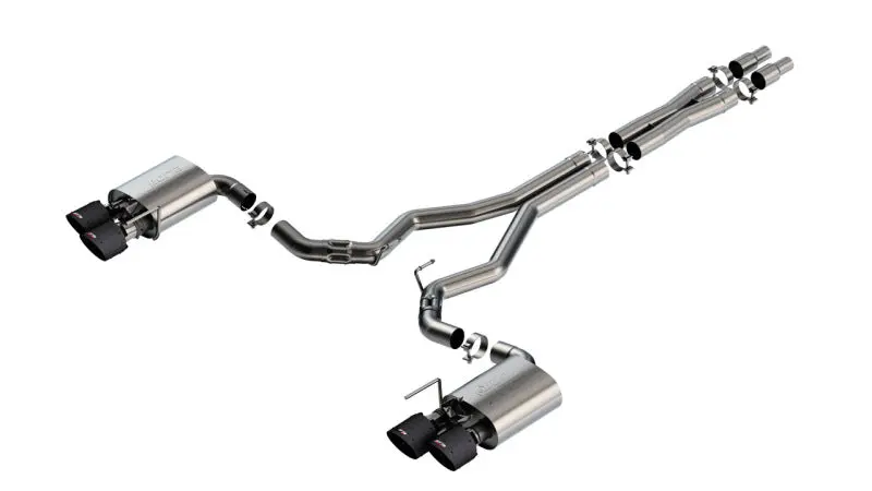 Borla 2024 Ford Mustang Dark Horse 5.0L V8 ATAK Cat-Back Exhaust System Active Exhaust CF Tips