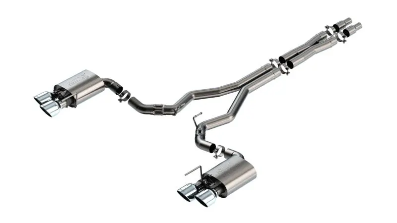 Borla ATAK Cat-Back Exhaust System 2024 Ford Mustang Dark Horse 5.0L V8 Active Exhaust