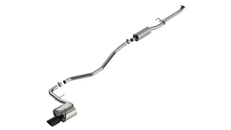 Borla S-Type Cat Back Exhaust System 22-24 Honda Civic Sport 2.25in Black Chrome 4in Tip