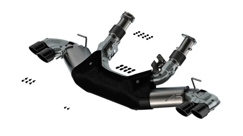 Borla S-Type Catback Exhaust 20-24 Chevy Corvette 6.2L V8 AT w/o NPP Black Chrome Tips