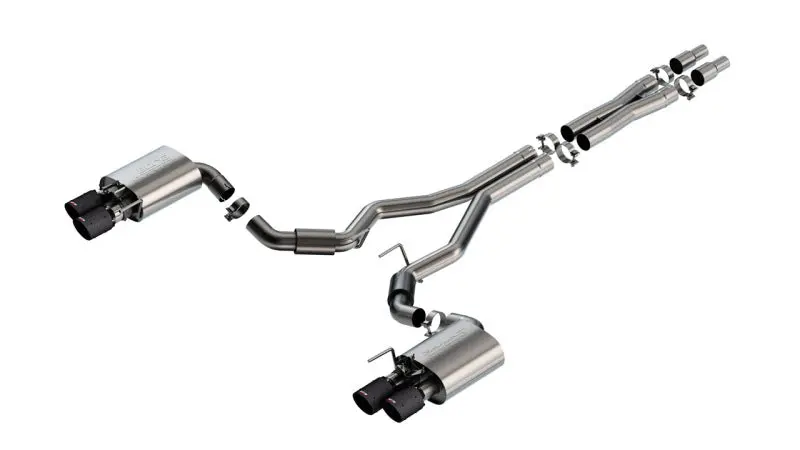 Borla S-Type Cat-Back Exhaust System 2024 Ford Mustang GT 5.0L V8 Active Exhaust Carbon Fiber