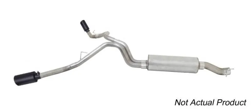 Gibson 19-23 Chevrolet Silverado GMC Sierra 1500 4.3L-5.3L Crew Cab Black Elite Cat-Back Exhaust