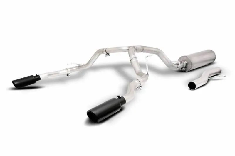 Gibson 21-23 GMC Yukon Chevrolet Tahoe 5.3L 2/4wd Black Elite Cat-Back Exhaust Stainless Steel