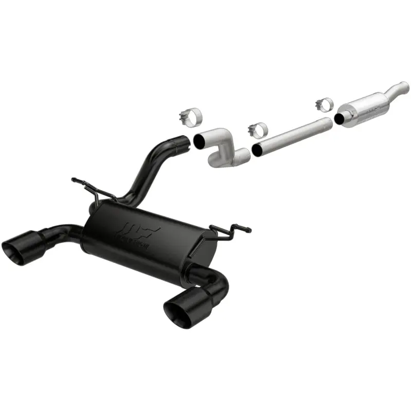 MagnaFlow CatBack Exhaust System 2018 Jeep Wrangler 2.0L Dual Black Coated 4in Tips