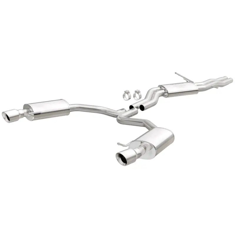 MagnaFlow Exhaust System 2012-2015 Audi A6 A7 3.0L V6 Stainless Steel 2.5in Dual Split Rear Exit 4in Tips