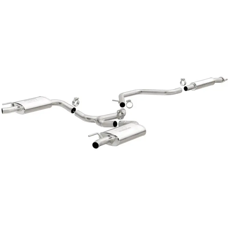 MagnaFlow Stainless Steel Cat-Back Exhaust System 2.25/2.5in Dual Split Rear Exit 2015 Chevy Impala 3.6L V6