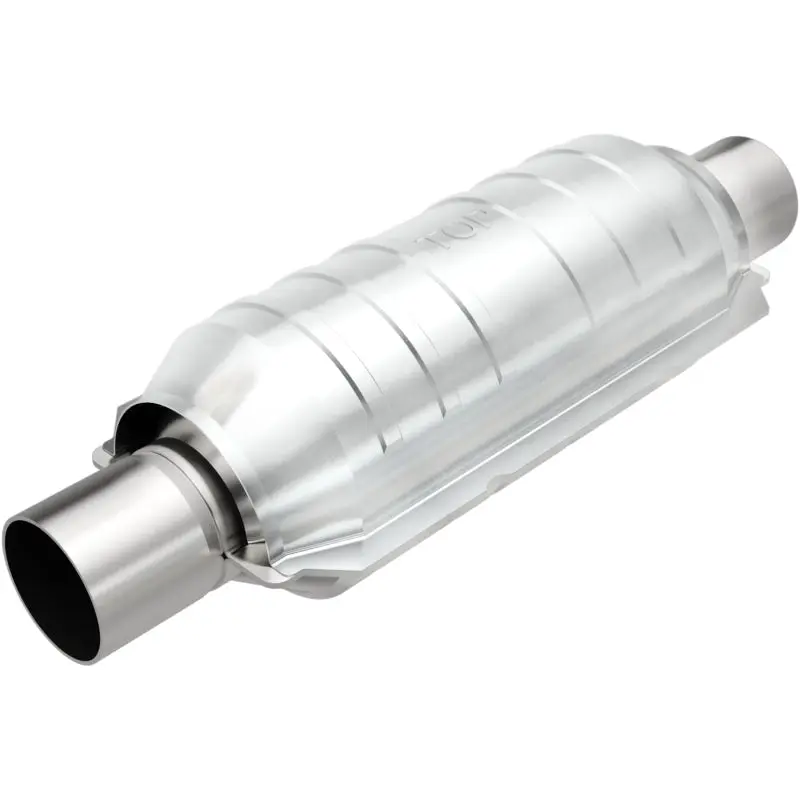 MagnaFlow Catalytic Converter 2 Inch Inlet 2 Inch Outlet 11 Inch Length Stainless Steel