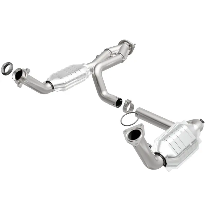 MagnaFlow Direct Fit Dual Catalytic Converter Y-Pipe Assembly 2002-2006 Cadillac Escalade Chevy Avalanche 5.3L 2WD