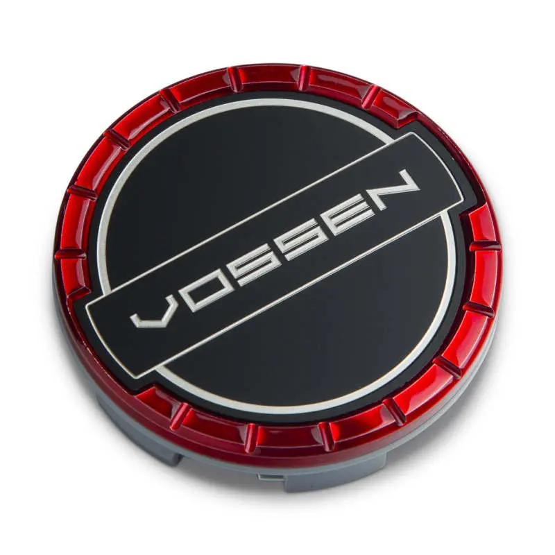 Vossen Large Billet Sport Cap Classic Vossen Red Wheels