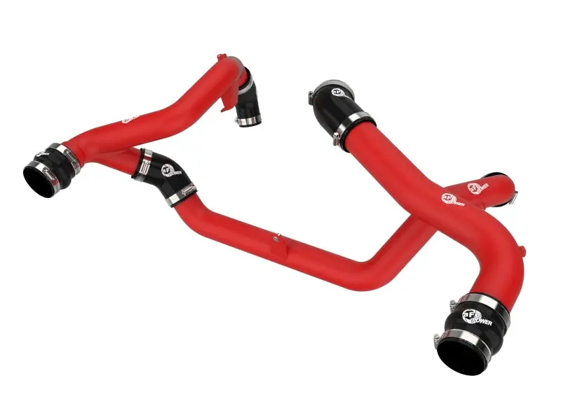 aFe 22-23 Ford Explorer BladeRunner Aluminum Hot and Cold Charge Pipe Kit Red
